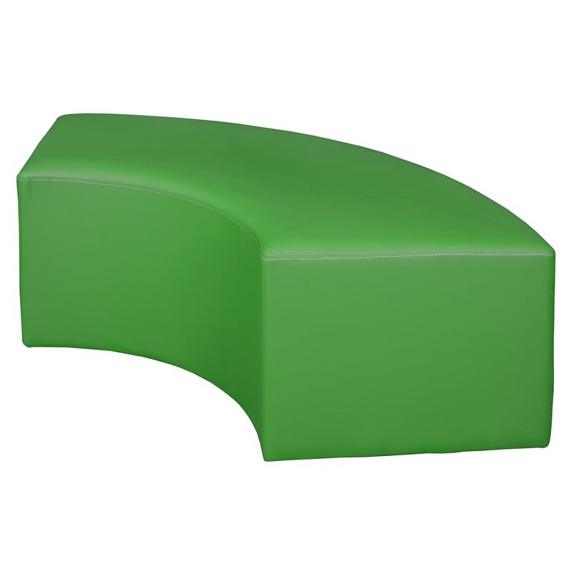 Regency Aurora Curved Vinyl Ottoman - SchoolOutlet