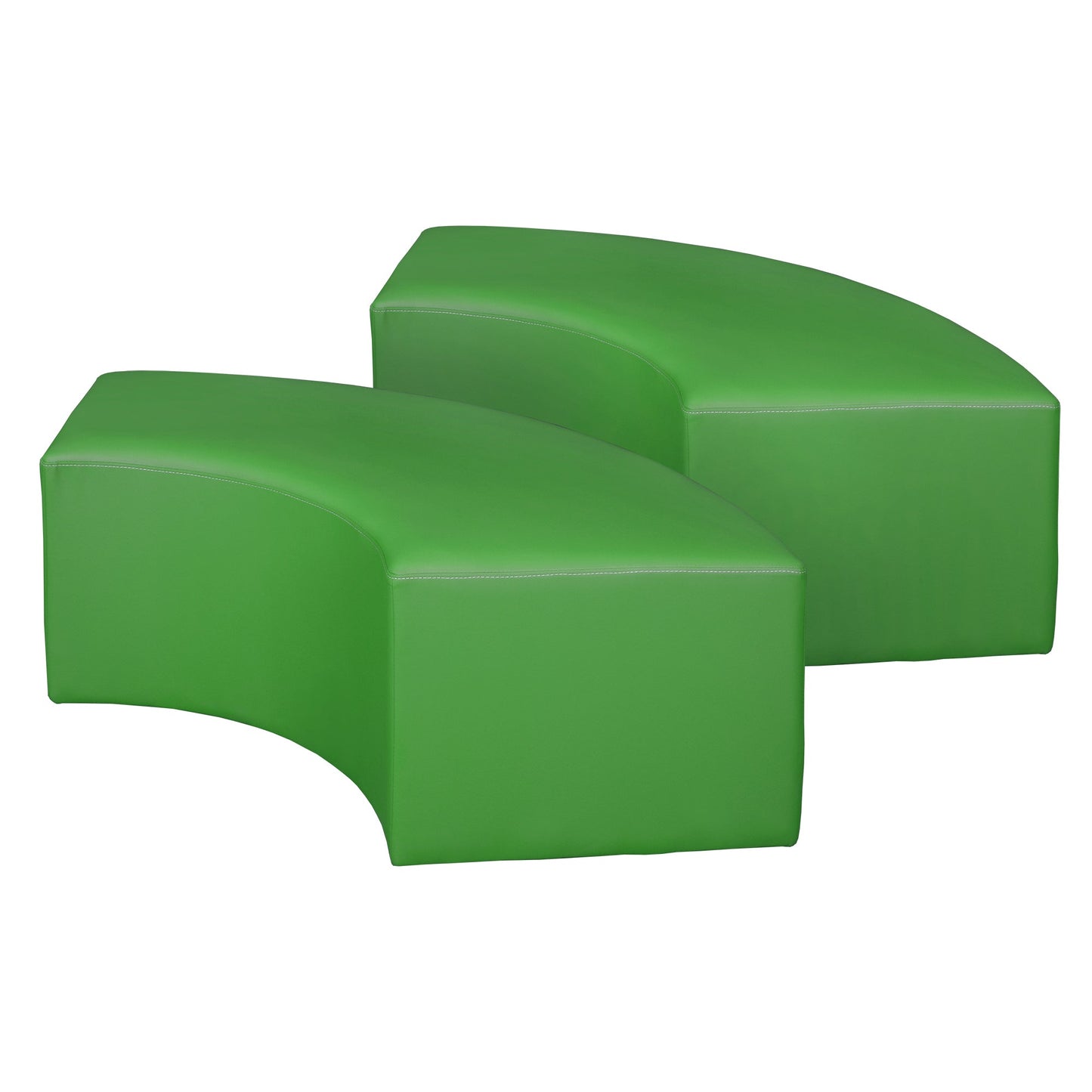 Regency Aurora Curved Vinyl Ottoman - SchoolOutlet