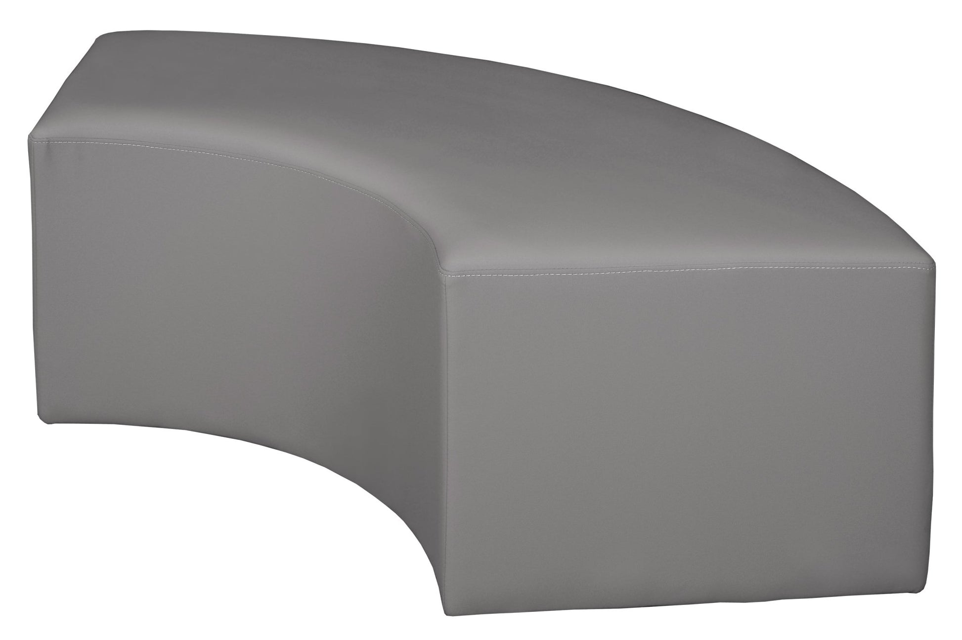 Regency Aurora Curved Vinyl Ottoman - SchoolOutlet