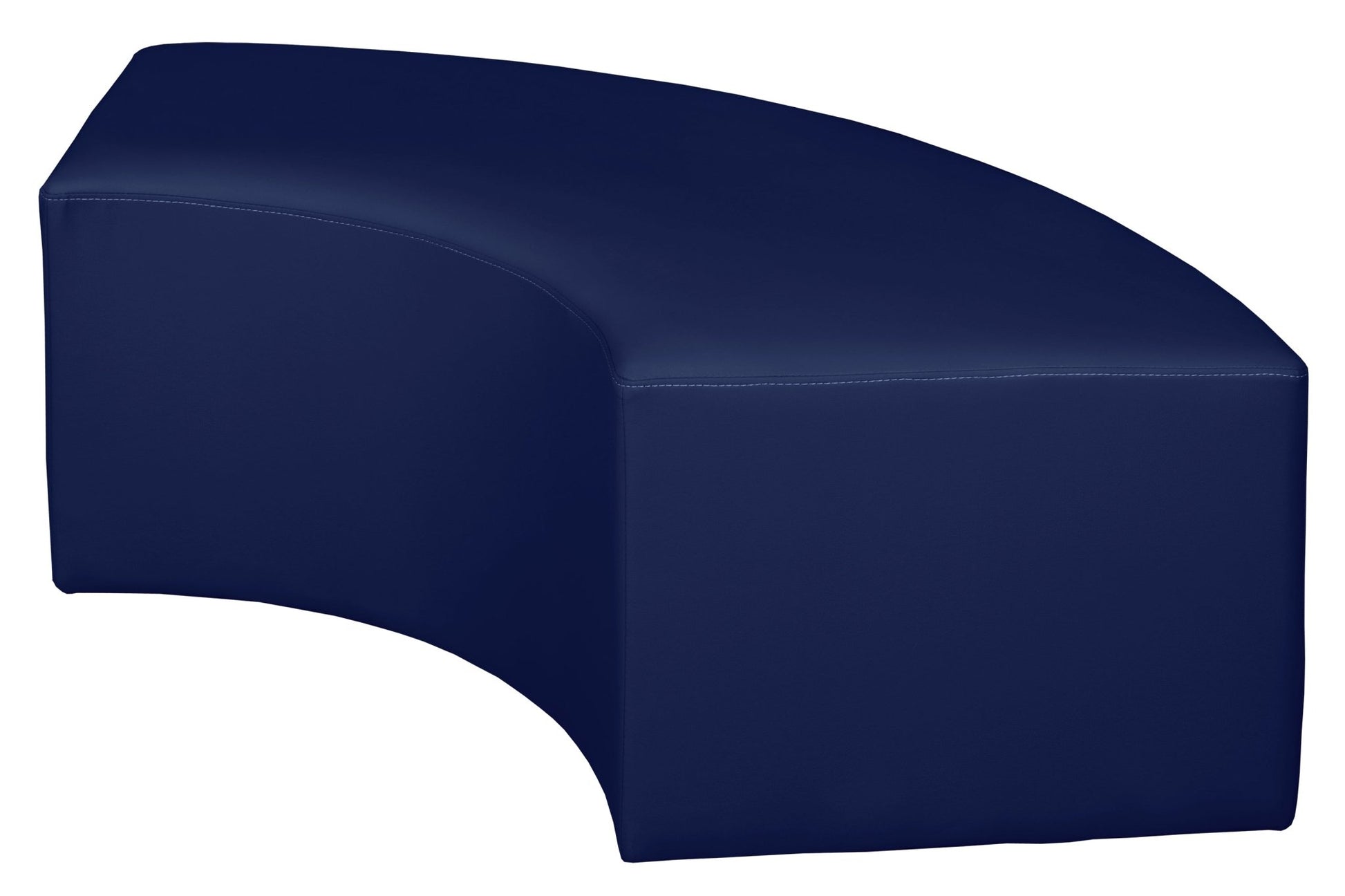 Regency Aurora Curved Vinyl Ottoman - SchoolOutlet