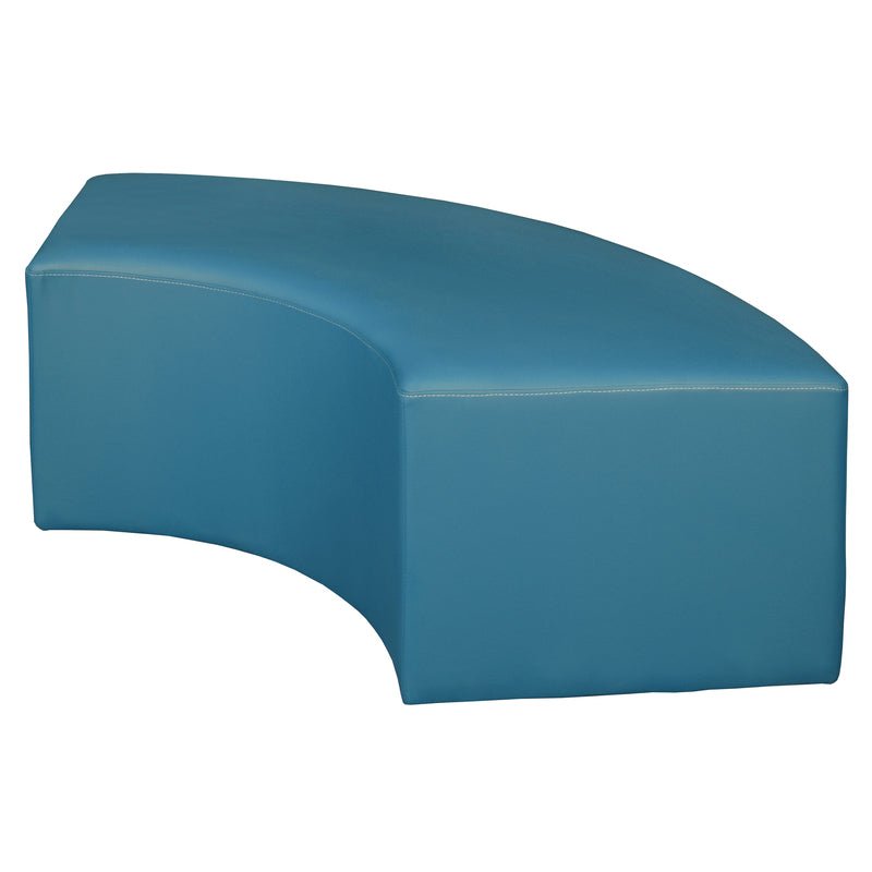 Regency Aurora Curved Vinyl Ottoman - SchoolOutlet