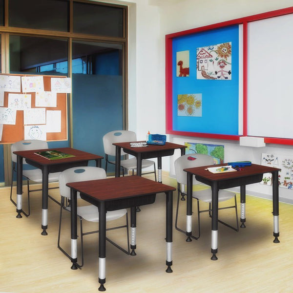 Rectangle Height Adjustable Classroom School Desk School Outlet