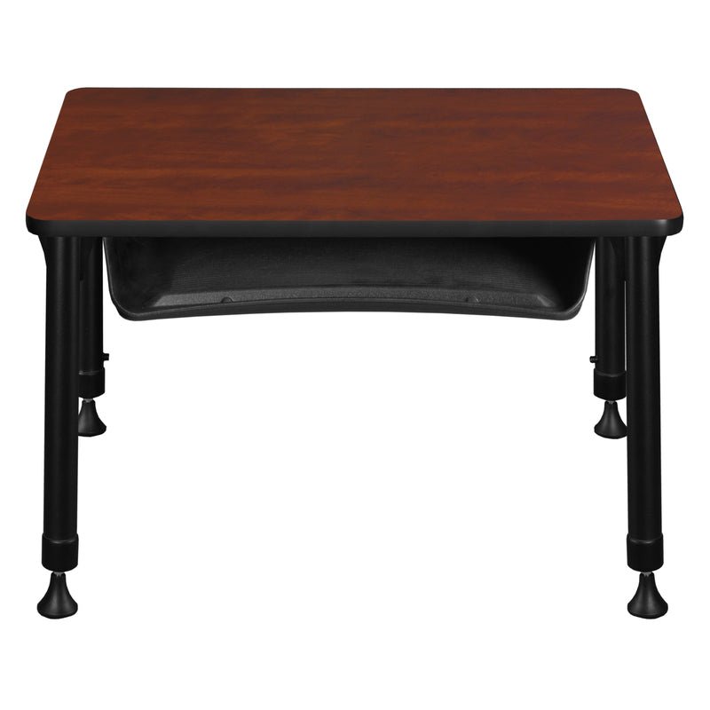 Regency Evolution Height Adjustable Rectangle Student Classroom Desk with Integrated Book Storage 26"W x 18.5"D x 23 - 34"H (REG - RSDBX - 18526) - SchoolOutlet