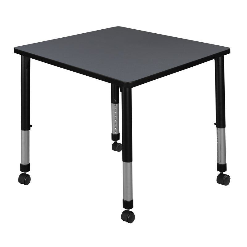 Regency Kee Dynamic Height Adjustable Square Mobile Classroom Activity Table 30"W x 30"D x 23 - 34"H (REG - TB3030) - SchoolOutlet
