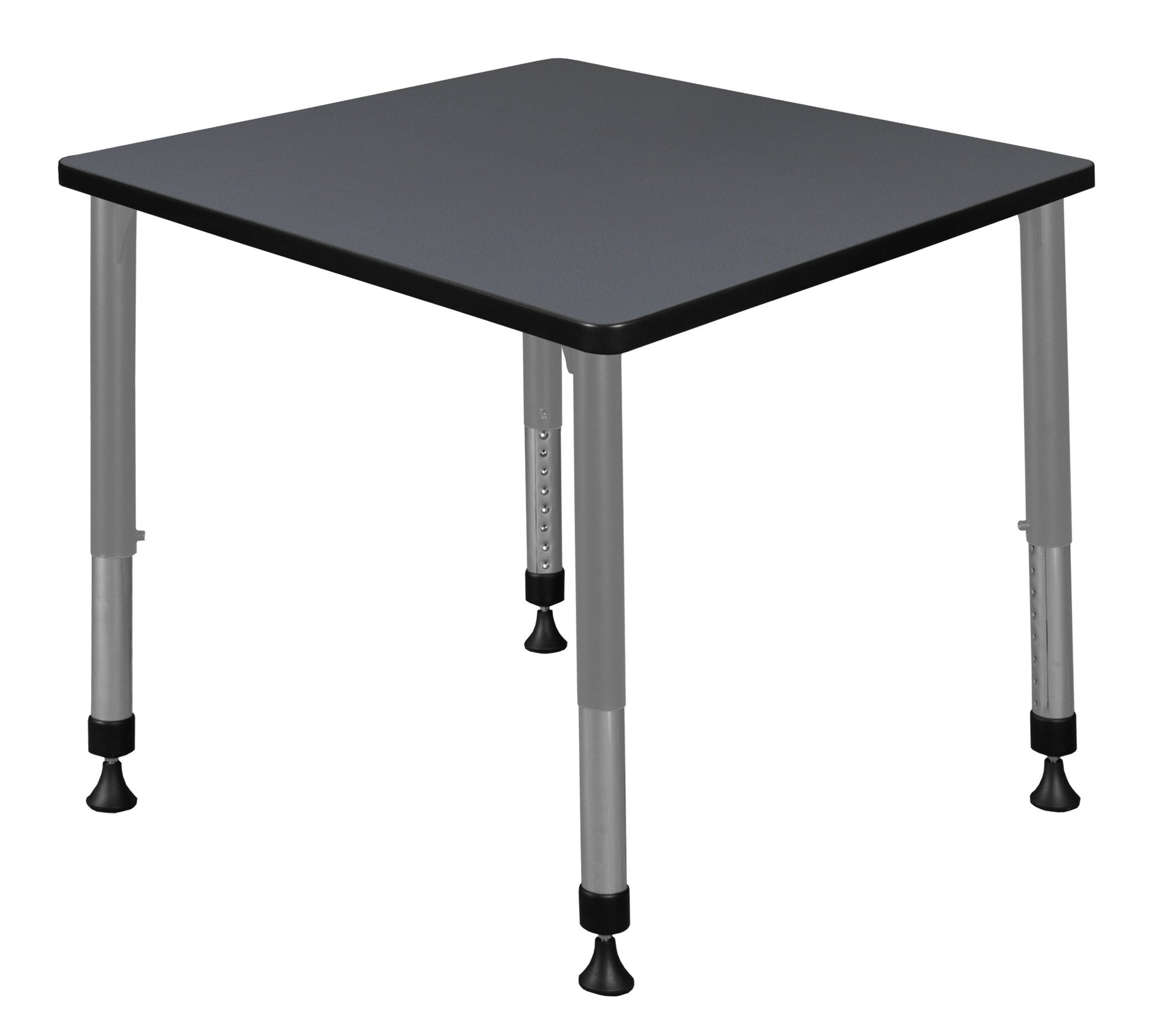 Regency Kee 30 in. Square Height Adjustable Mobile Classroom Activity Table - SchoolOutlet