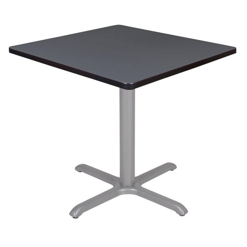 Regency Cain 30 in. Small Square X - Base Breakroom Table - SchoolOutlet