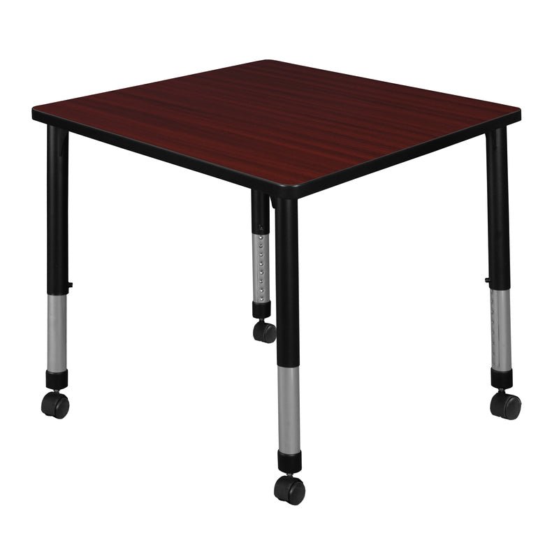 Regency Kee Dynamic Height Adjustable Square Mobile Classroom Activity Table 30"W x 30"D x 23 - 34"H (REG - TB3030) - SchoolOutlet