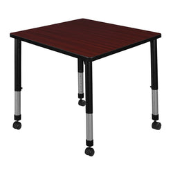 Regency Kee Dynamic Height Adjustable Square Mobile Classroom Activity Table 30"W x 30"D x 23-34"H (REG-TB3030)