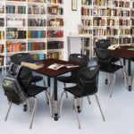 Regency Kee Dynamic Height Adjustable Square Mobile Classroom Activity Table 30