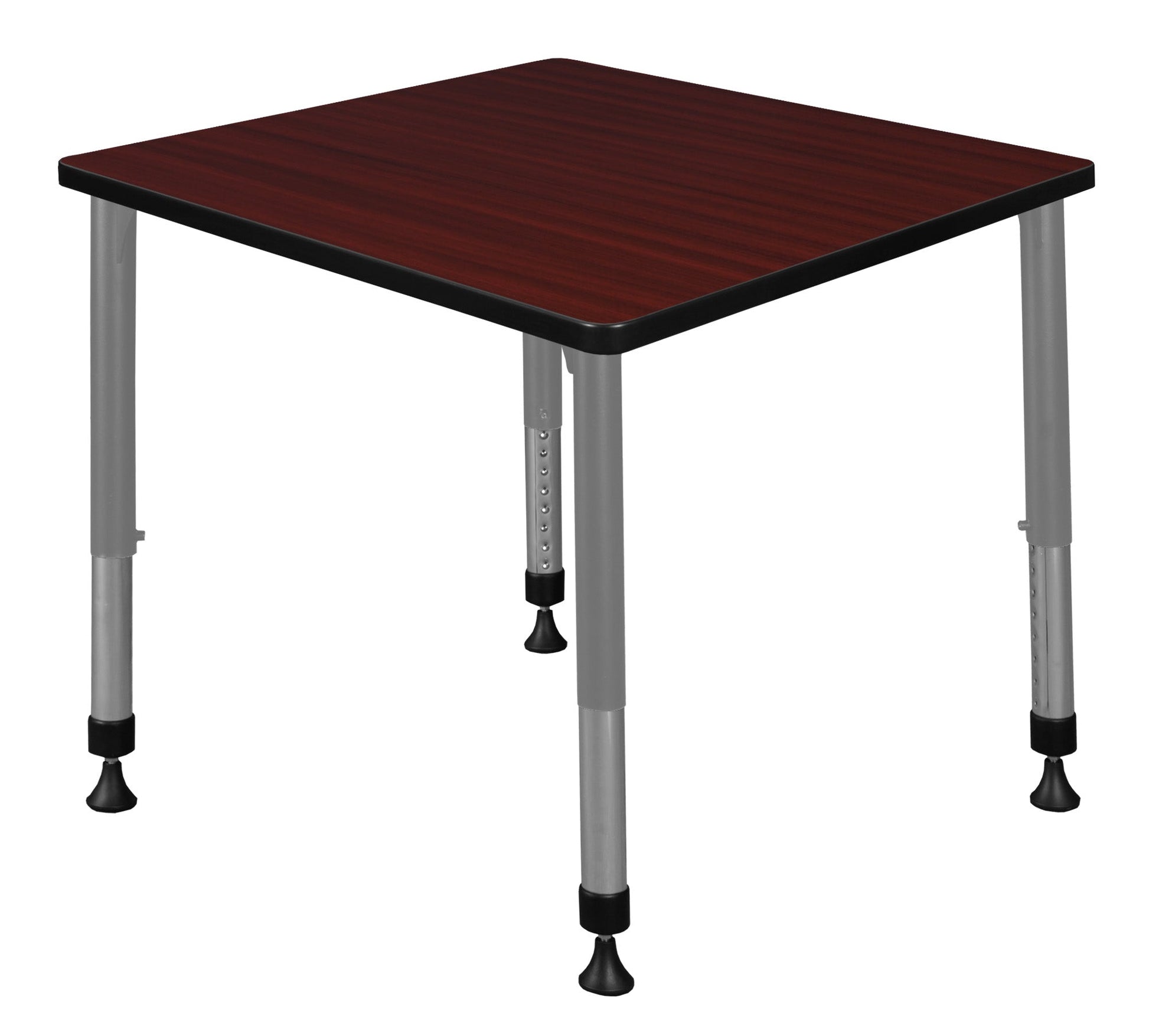 Regency Kee 30 in. Square Height Adjustable Mobile Classroom Activity Table - SchoolOutlet
