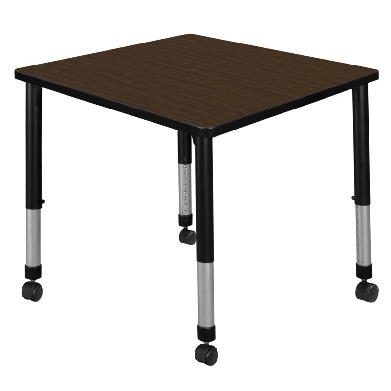 Regency Kee Dynamic Height Adjustable Square Mobile Classroom Activity Table 30"W x 30"D x 23 - 34"H (REG - TB3030) - SchoolOutlet