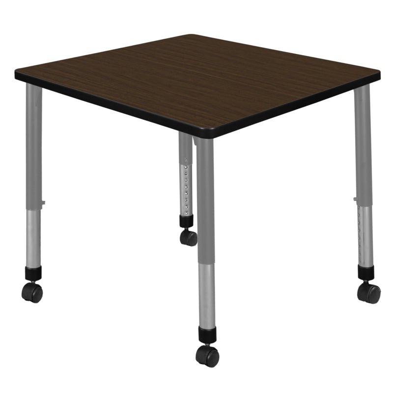 Regency Kee Dynamic Height Adjustable Square Mobile Classroom Activity Table 30"W x 30"D x 23 - 34"H (REG - TB3030) - SchoolOutlet