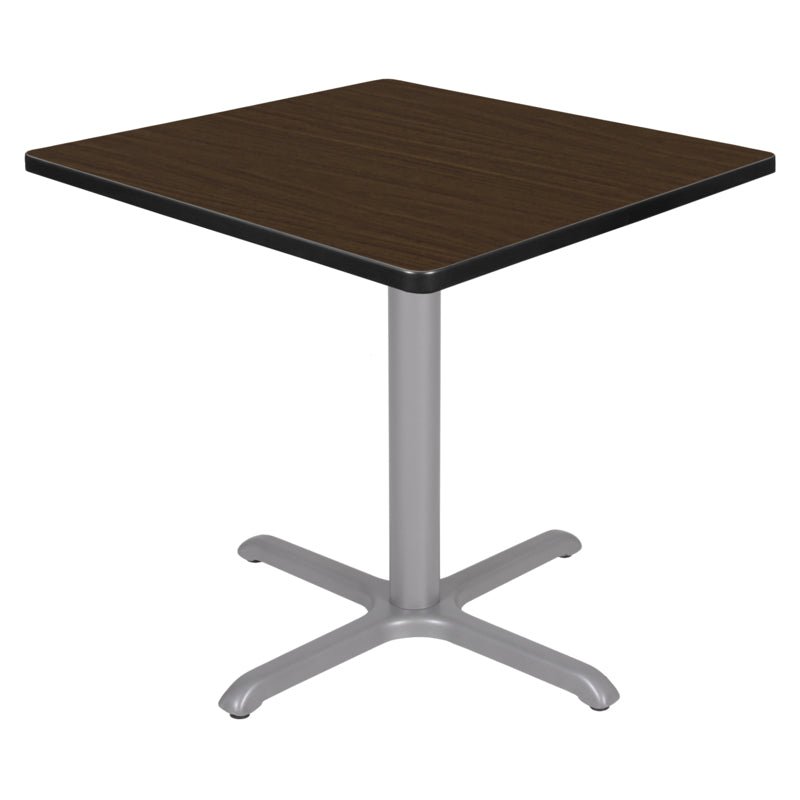Regency Cain 30 in. Small Square X - Base Breakroom Table - SchoolOutlet