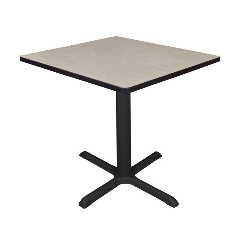 Regency Cain 30 in. Small Square X - Base Breakroom Table - SchoolOutlet
