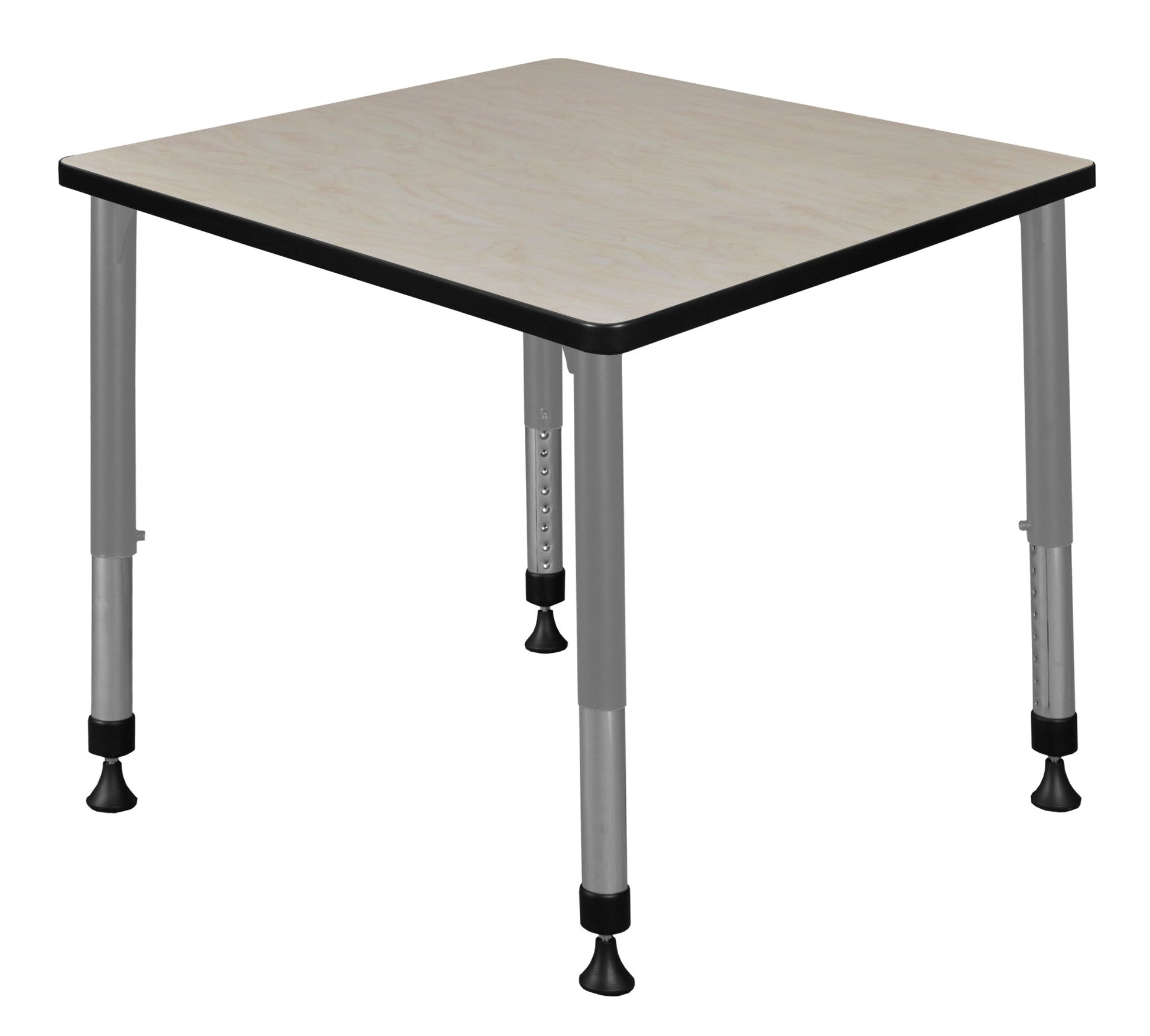Regency Kee 30 in. Square Height Adjustable Mobile Classroom Activity Table - SchoolOutlet