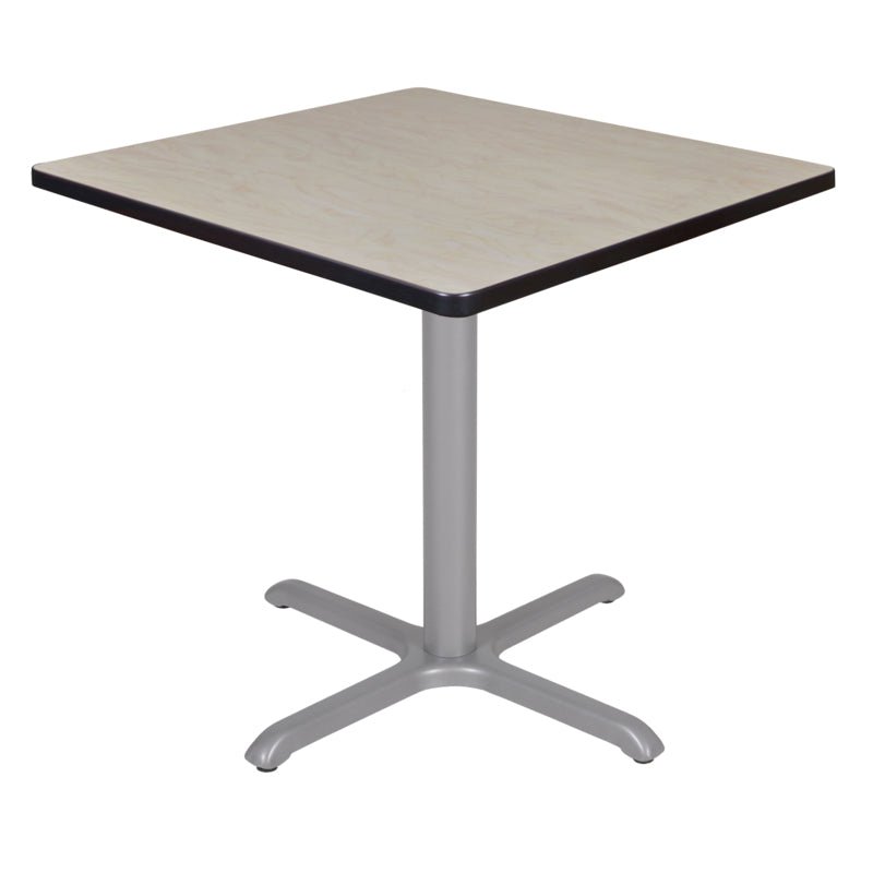 Regency Cain 30 in. Small Square X - Base Breakroom Table - SchoolOutlet