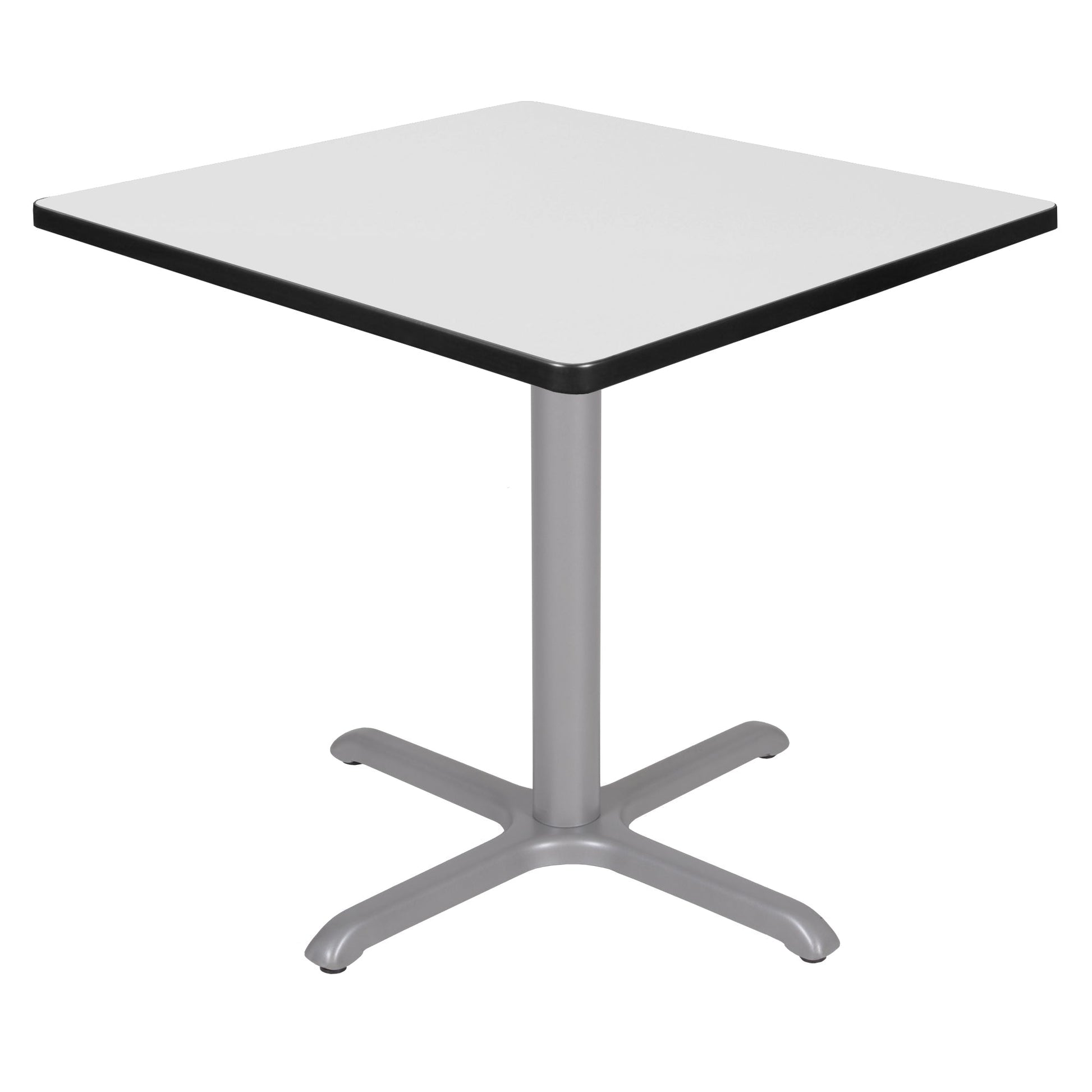 Regency Cain 30 in. Small Square X - Base Breakroom Table - SchoolOutlet