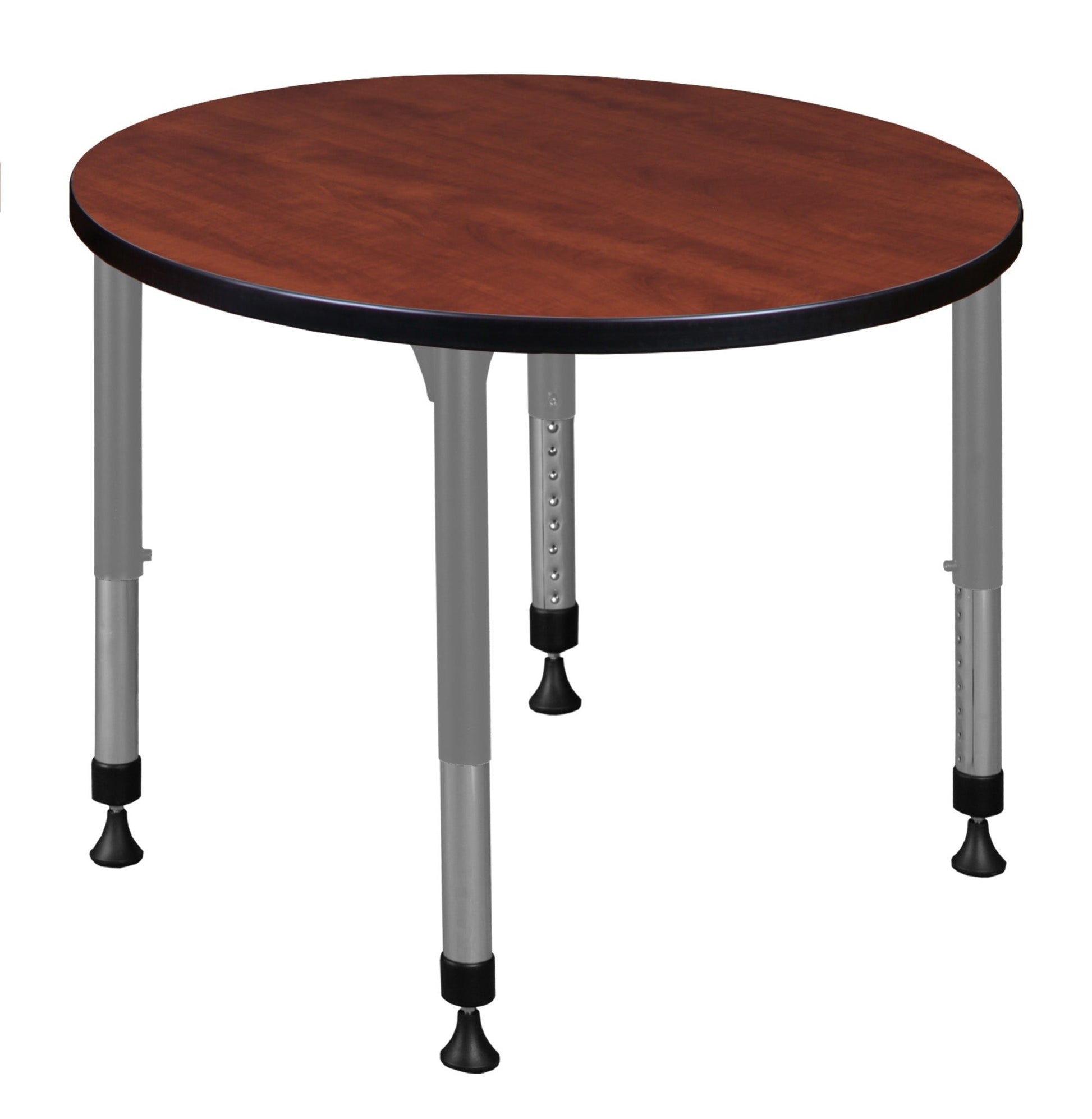 Regency Kee 30 in. Round Height Adjustable Mobile Classroom Activity Table - SchoolOutlet