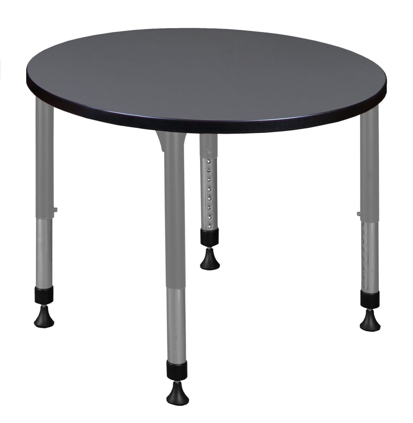 Regency Kee 30 in. Round Height Adjustable Mobile Classroom Activity Table - SchoolOutlet