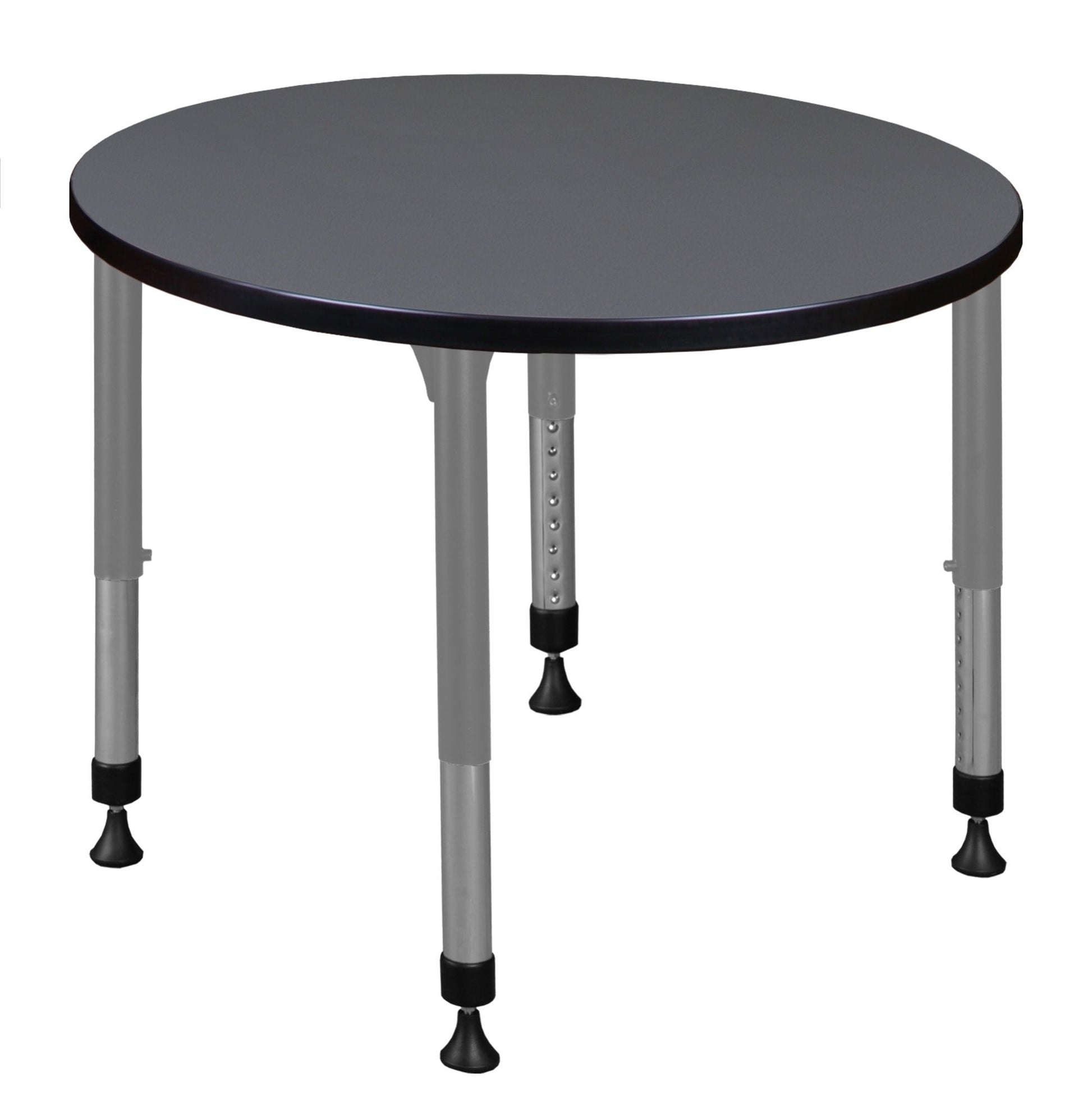 Regency Kee 30 in. Round Height Adjustable Mobile Classroom Activity Table - SchoolOutlet