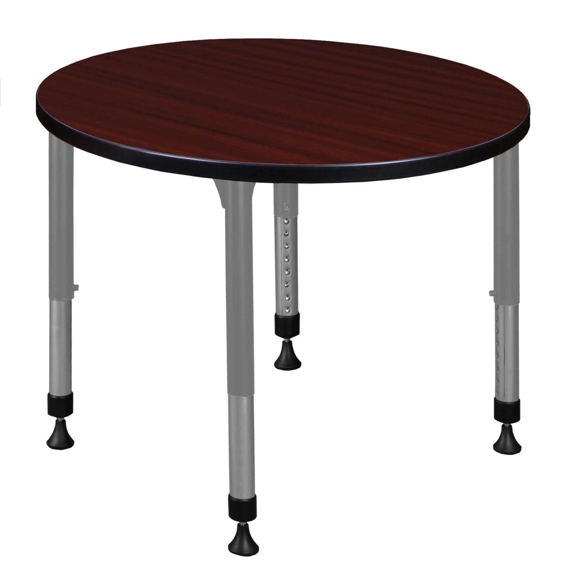 Regency Kee 30 in. Round Height Adjustable Mobile Classroom Activity Table - SchoolOutlet