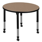 Regency Kee Round Mobile Adjustable Classroom Activity Table 30