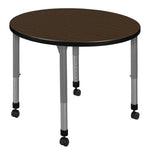 Regency Kee Round Mobile Adjustable Classroom Activity Table 30