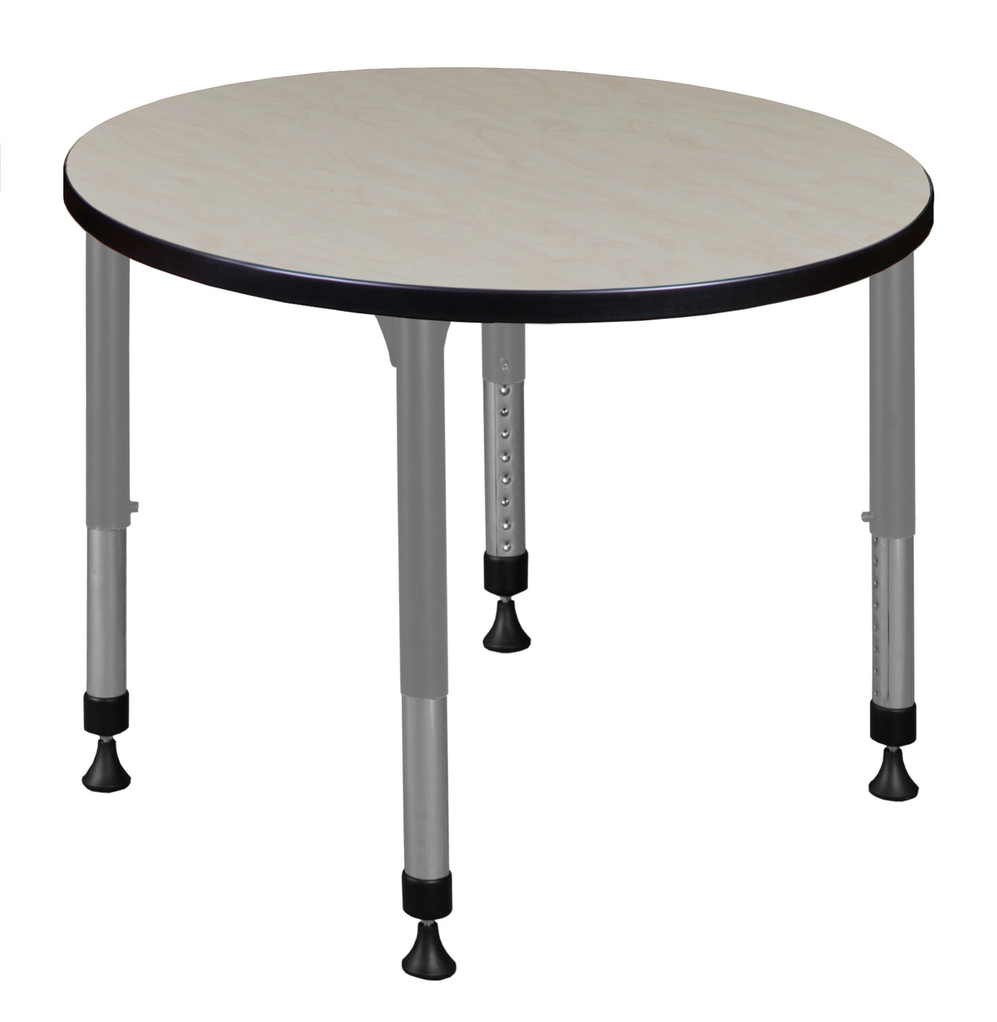 Regency Kee 30 in. Round Height Adjustable Mobile Classroom Activity Table - SchoolOutlet