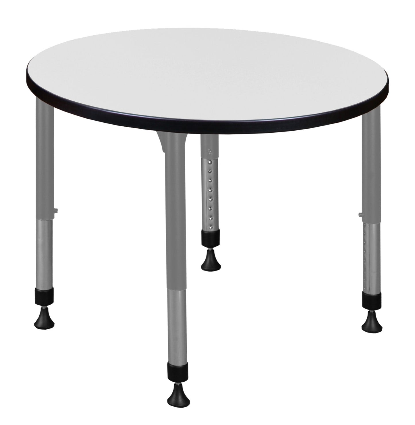 Regency Kee 30 in. Round Height Adjustable Mobile Classroom Activity Table - SchoolOutlet