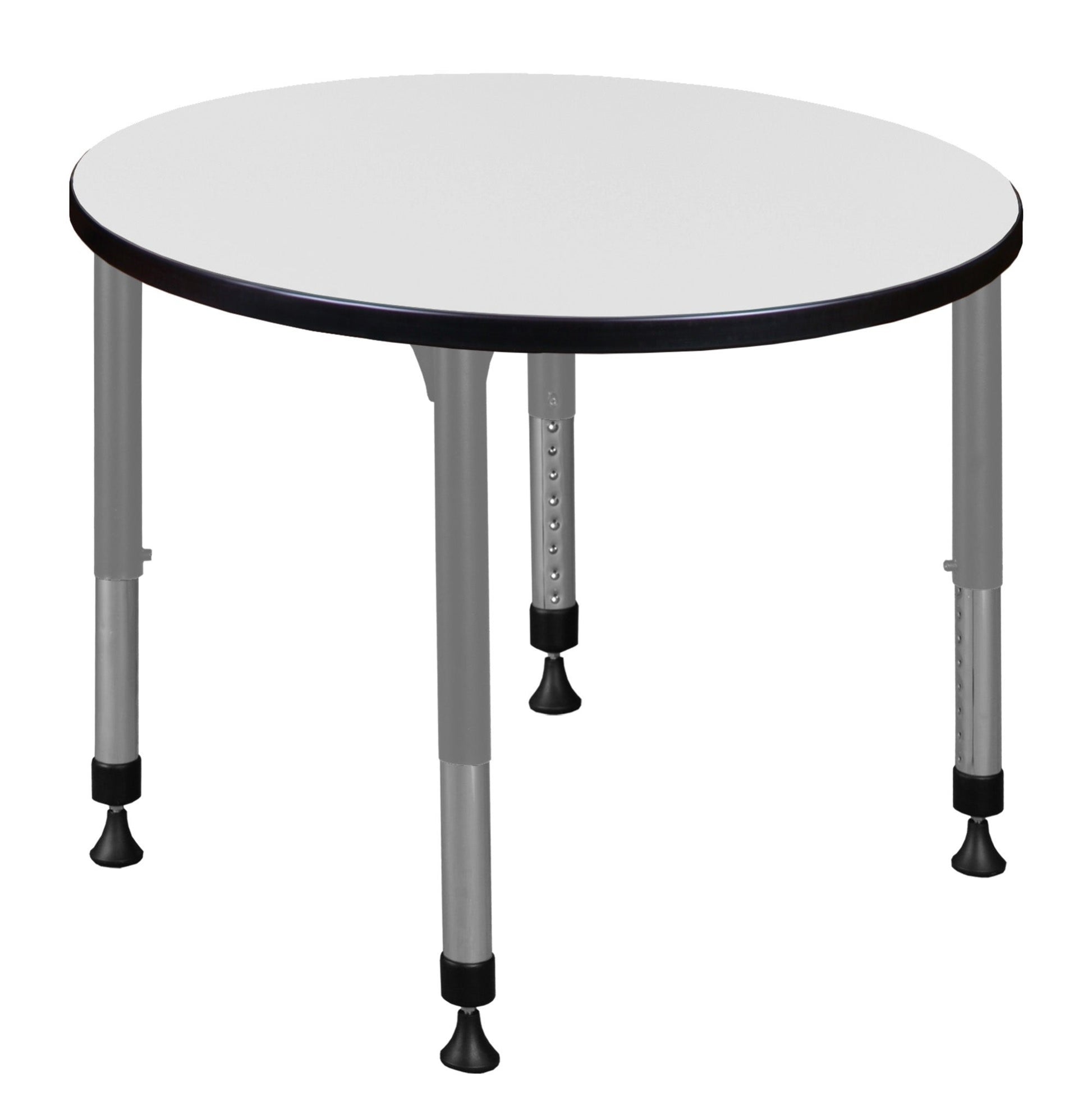 Regency Kee 30 in. Round Height Adjustable Mobile Classroom Activity Table - SchoolOutlet