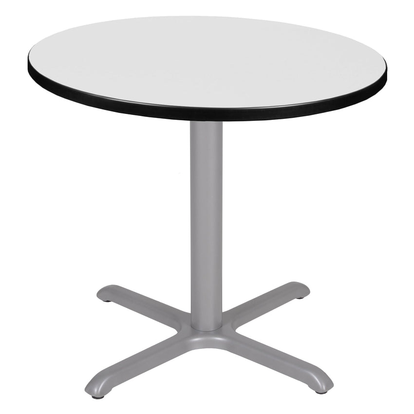 Regency Cain 30 in. Small Round X - Base Breakroom Table - SchoolOutlet
