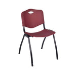 Regency Cain Square X - Base Breakroom Table with 4 M Stack Chairs 36