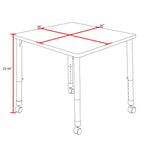 Regency Kee Mobile Adjustable Classroom Square Activity Table 36