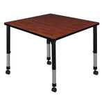 Regency Kee Mobile Adjustable Classroom Square Activity Table 36