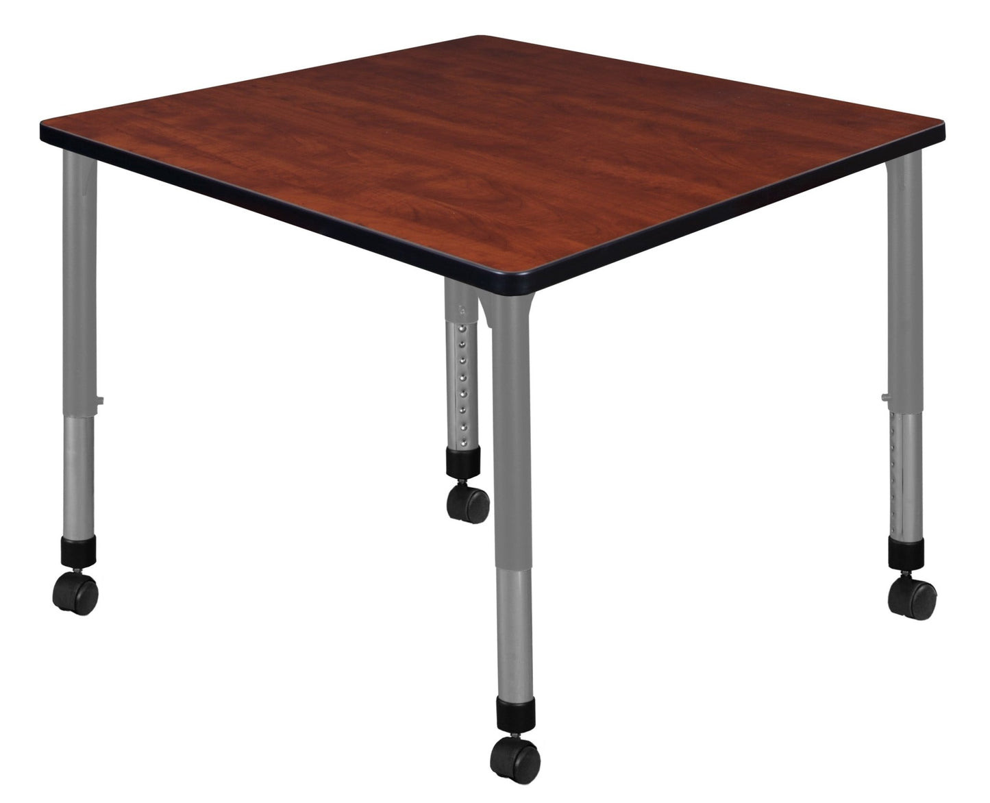 Regency Kee 36 in. Square Height Adjustable Mobile Classroom Activity Table - SchoolOutlet