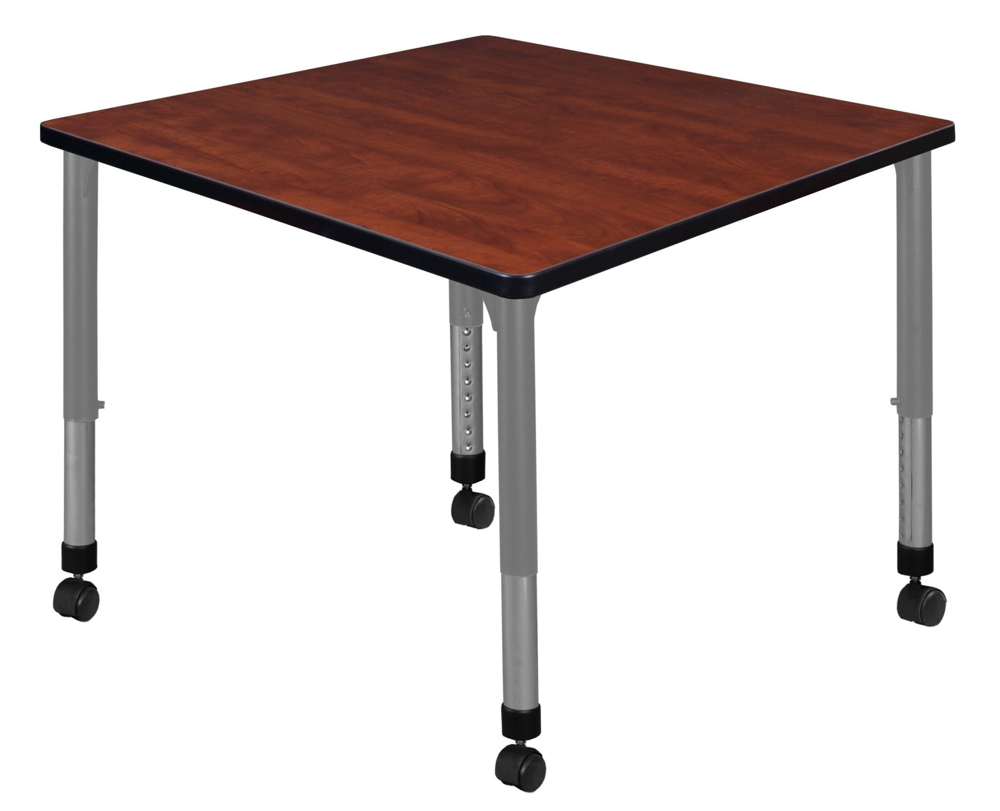 Regency Kee 36 in. Square Height Adjustable Mobile Classroom Activity Table - SchoolOutlet