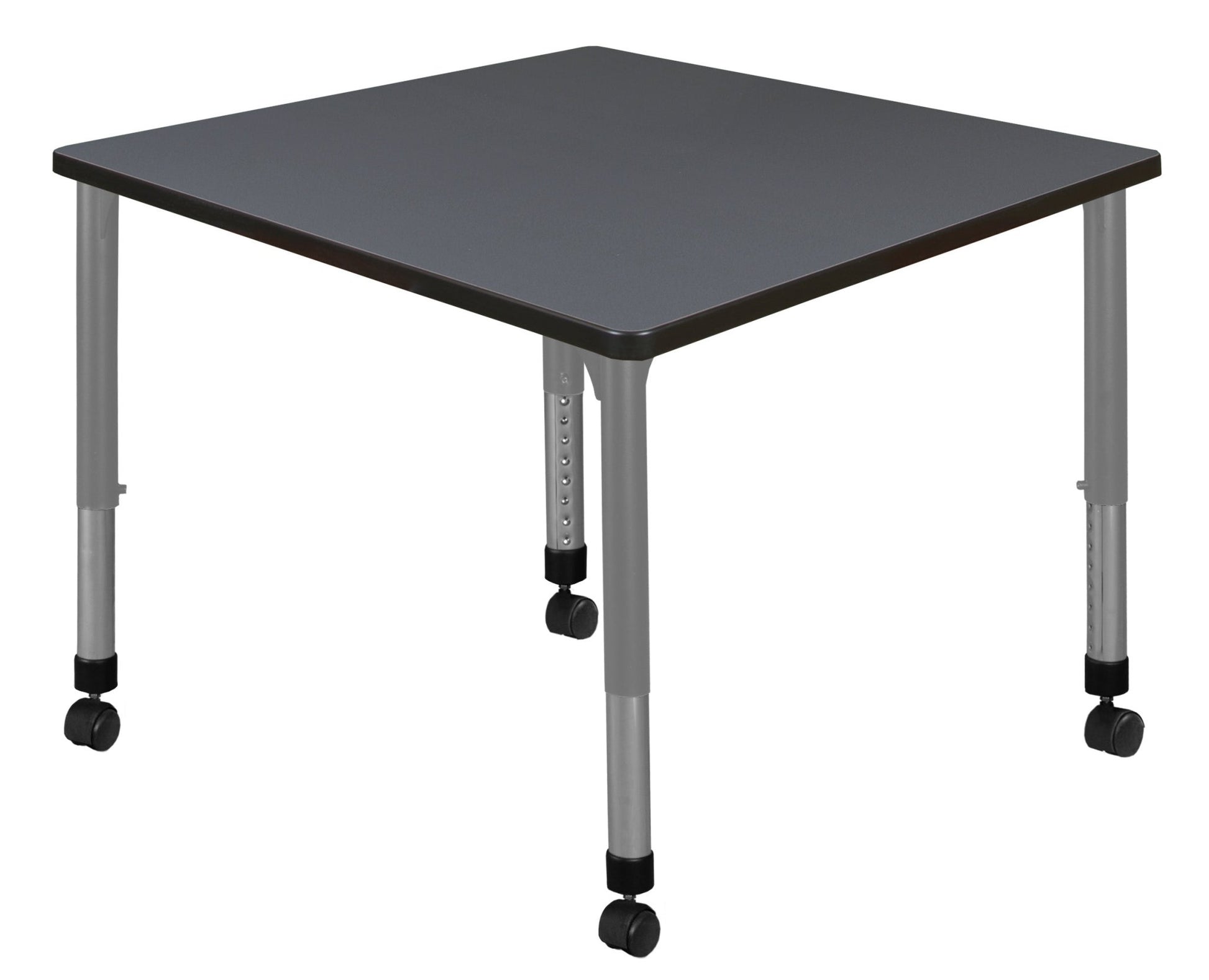 Regency Kee 36 in. Square Height Adjustable Mobile Classroom Activity Table - SchoolOutlet
