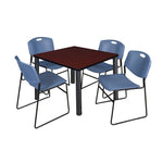 Regency Kee Versatile Breakroom Table and Zeng Stack Chairs 36