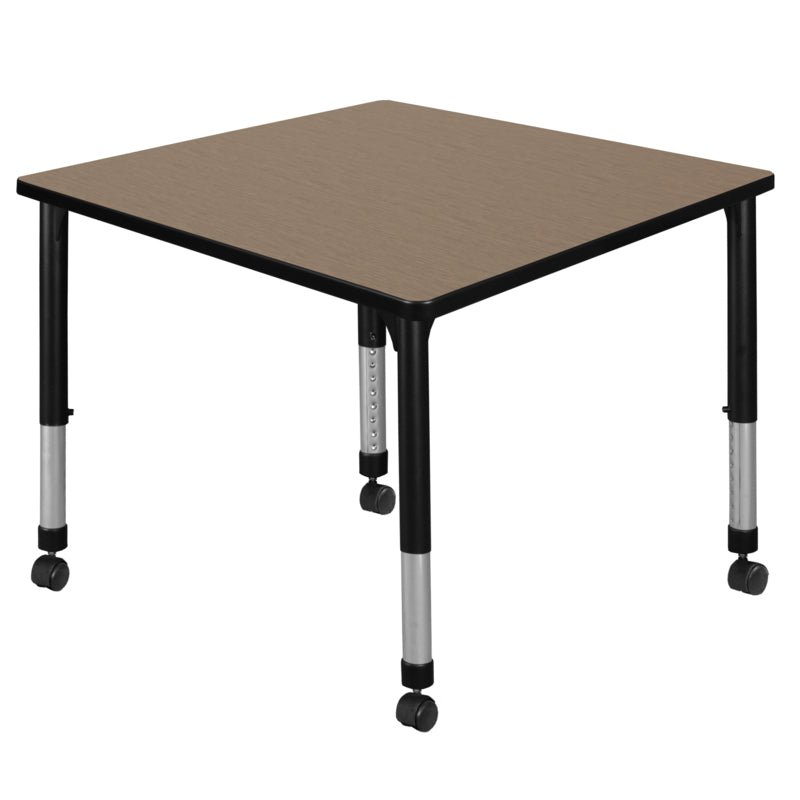 Regency Kee Mobile Adjustable Classroom Square Activity Table 36" W x 36" D x 23 - 34"H (REG - TB3636 - C) - SchoolOutlet