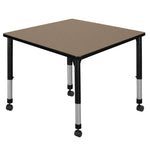 Regency Kee Mobile Adjustable Classroom Square Activity Table 36