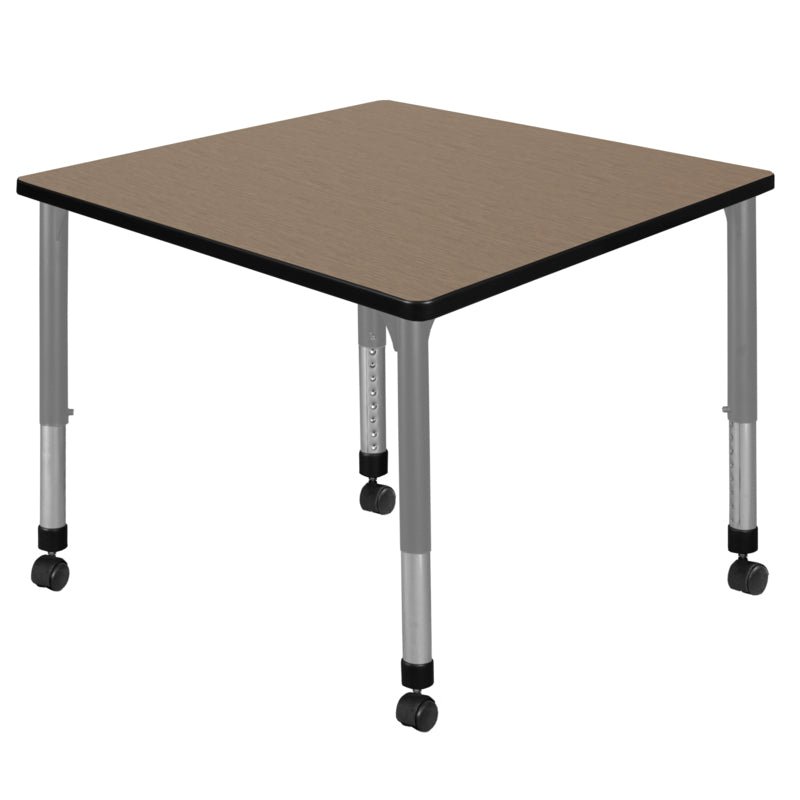 Regency Kee Mobile Adjustable Classroom Square Activity Table 36" W x 36" D x 23 - 34"H (REG - TB3636 - C) - SchoolOutlet