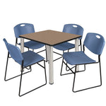 Regency Kee Versatile Breakroom Table and Zeng Stack Chairs 36