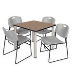 Regency Kee Versatile Breakroom Table and Zeng Stack Chairs 36