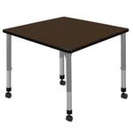 Regency Kee Mobile Adjustable Classroom Square Activity Table 36