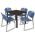 Regency Kee Versatile Breakroom Table and Zeng Stack Chairs 36