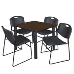 Regency Kee Versatile Breakroom Table and Zeng Stack Chairs 36