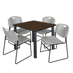 Regency Kee Versatile Breakroom Table and Zeng Stack Chairs 36