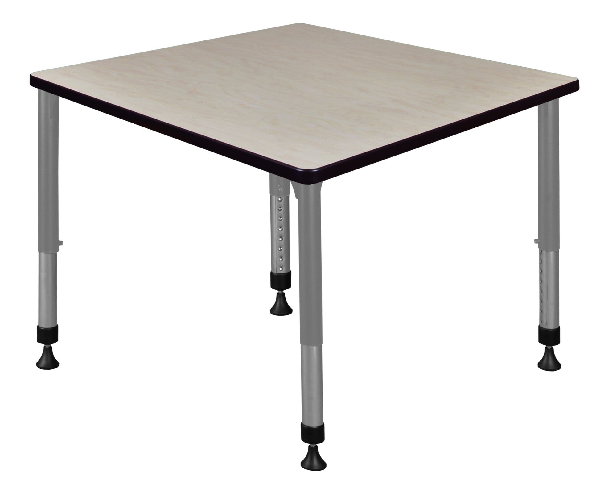 Regency Kee 36 in. Square Height Adjustable Mobile Classroom Activity Table - SchoolOutlet