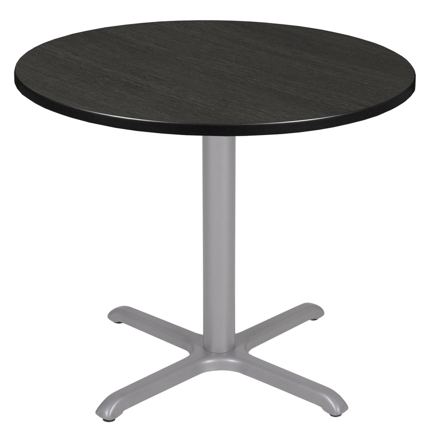 Regency Cain 36 in. Medium Round X - Base Breakroom Table - SchoolOutlet