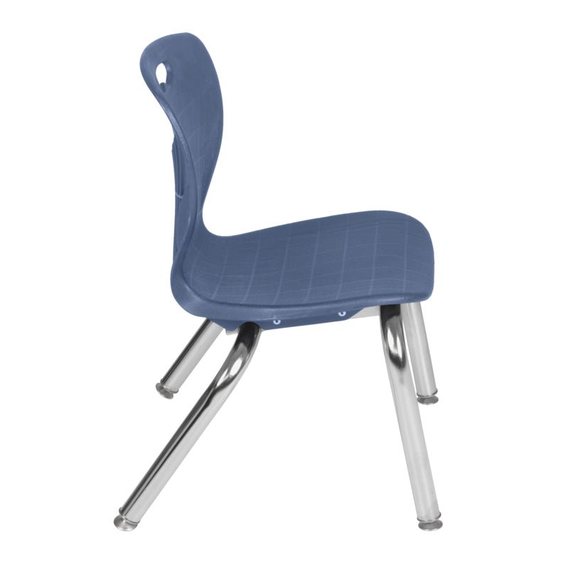 Regency Kee 36 in. Round Adjustable Classroom Table & 4 Andy 12 in. Stack Chairs - SchoolOutlet
